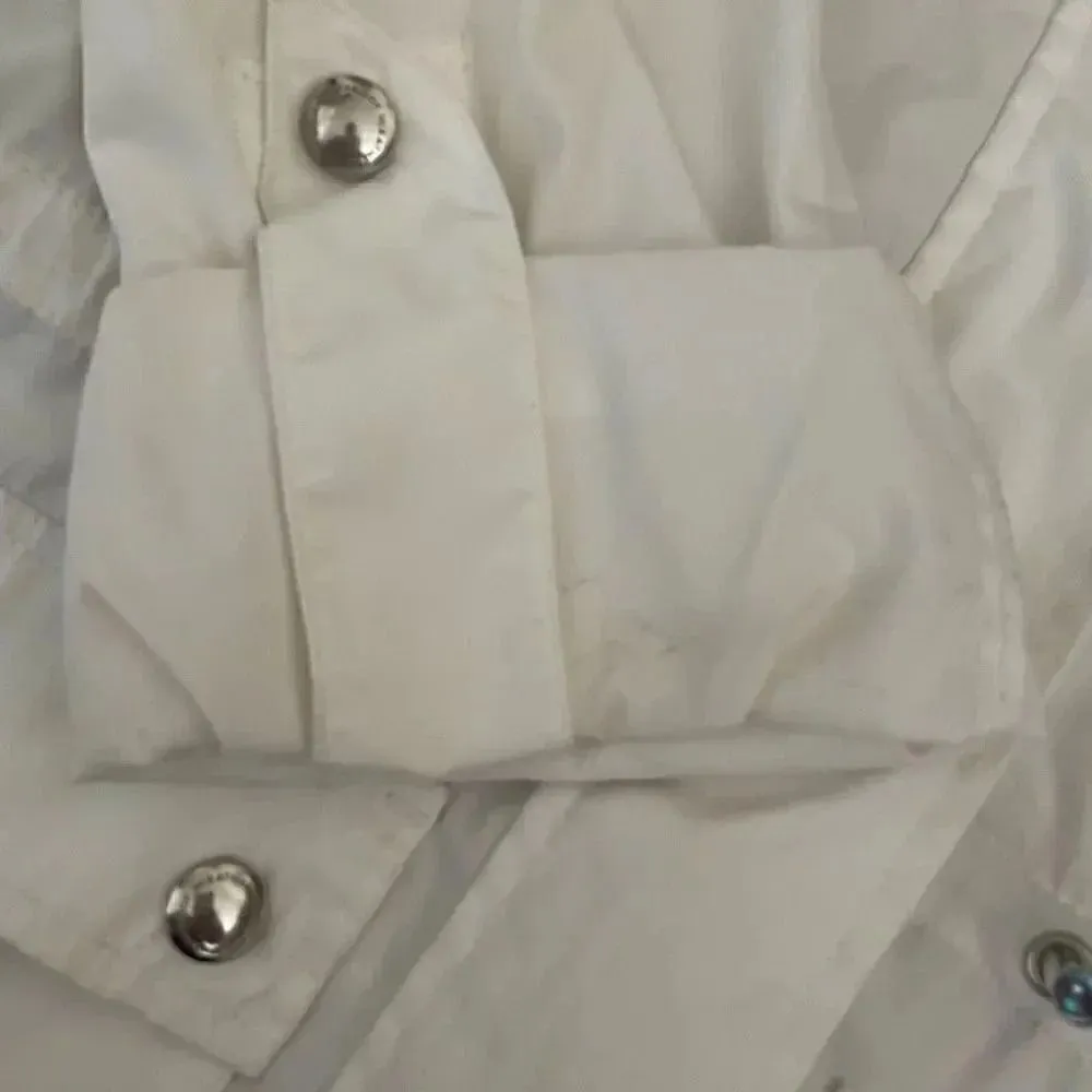 Weatherproof Women’s White Long Sleeves Wind Breaker Rolling Sleeves Jacket SZ S - Image 7