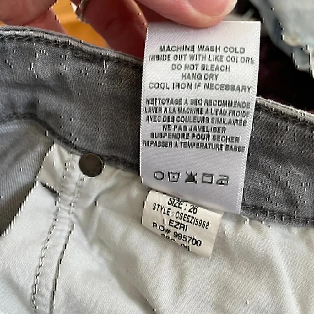 JOE'S JEANS JOES JEANS Skinny Ankle Jeans Gray Faded Stretch Cropped Crop 26 W26 - Image 6