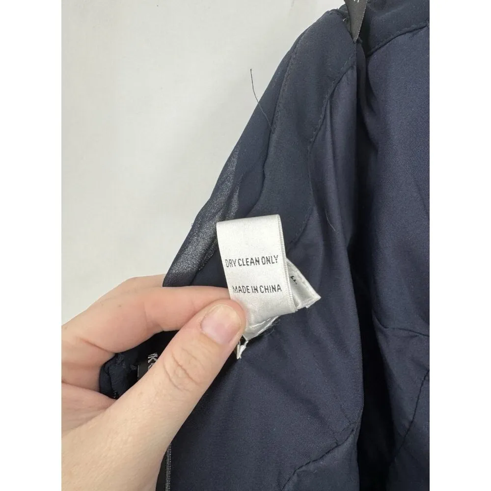 Bill Levkoff Halter Neck Maxi Dress Women 10‎ Navy Blue Sweetheart Neck Formal - Image 4