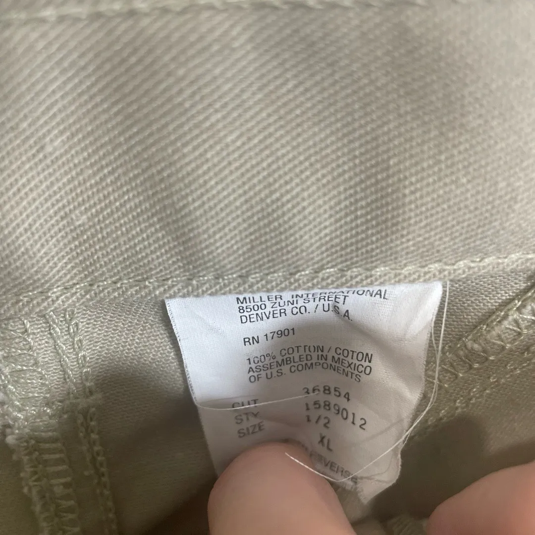 Rockies Vintage High Rise Khaki‎ Wrinkle Resistant Pants size 1/2 Extra Long NWT Tan - Image 8