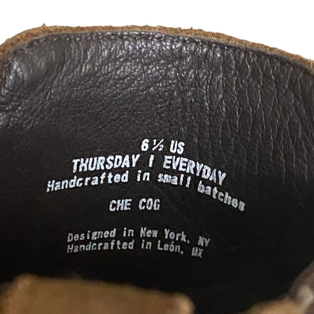 Thursday Boot Co. Chelsea Brown Walnut Heeled Ankle Boots Size 6.5 - Image 6