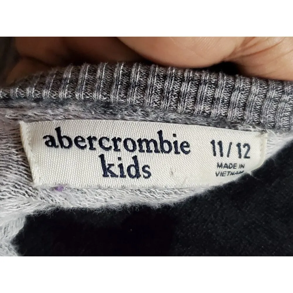 Abercrombie Women's Gray Cotton Round Neck Long Sleeve Pullover Knit Sweater S - Image 8