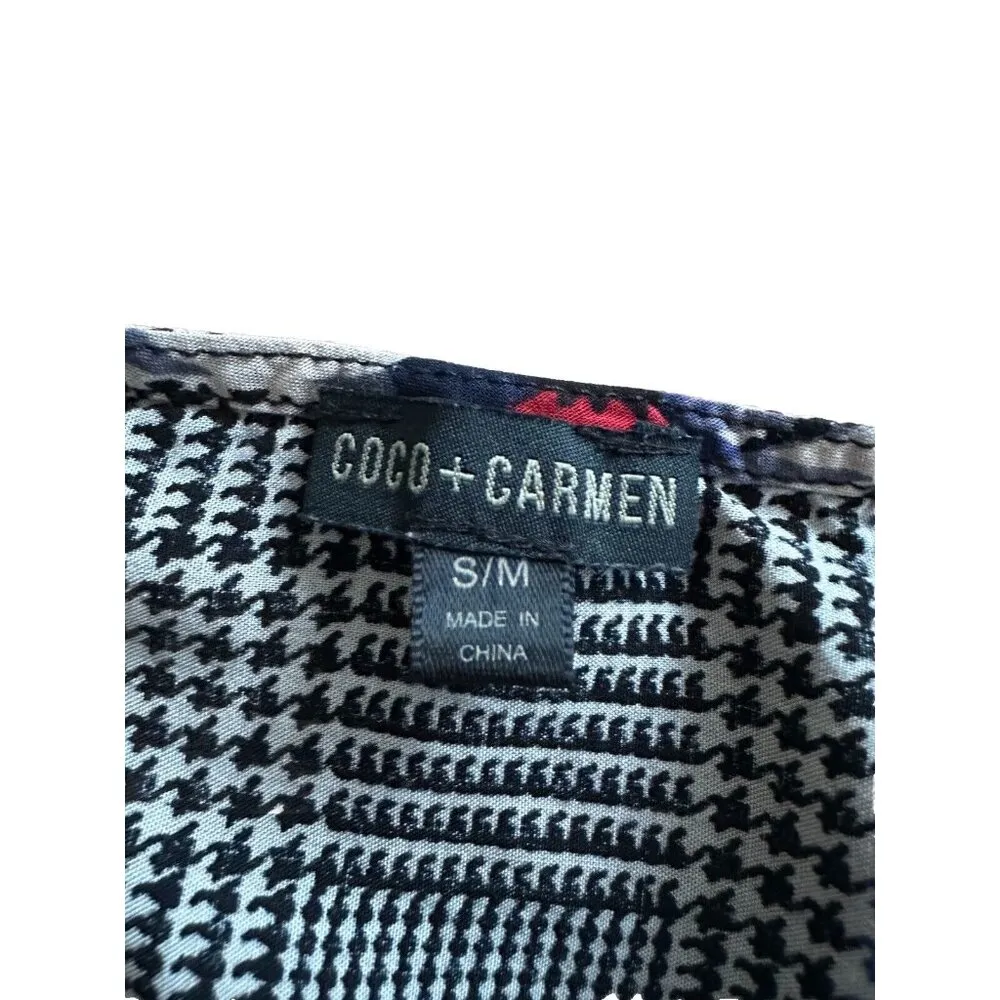 Coco+ Carmen Slip Mini Dress Floral Print Bell Sleeves Resort Wear BohoBeach S/M - Image 3