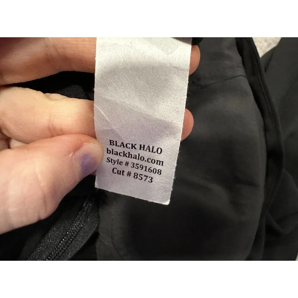 Black Halo Cullen Seamed Wide Leg Jumpsuit 16 NWOT - Image 8