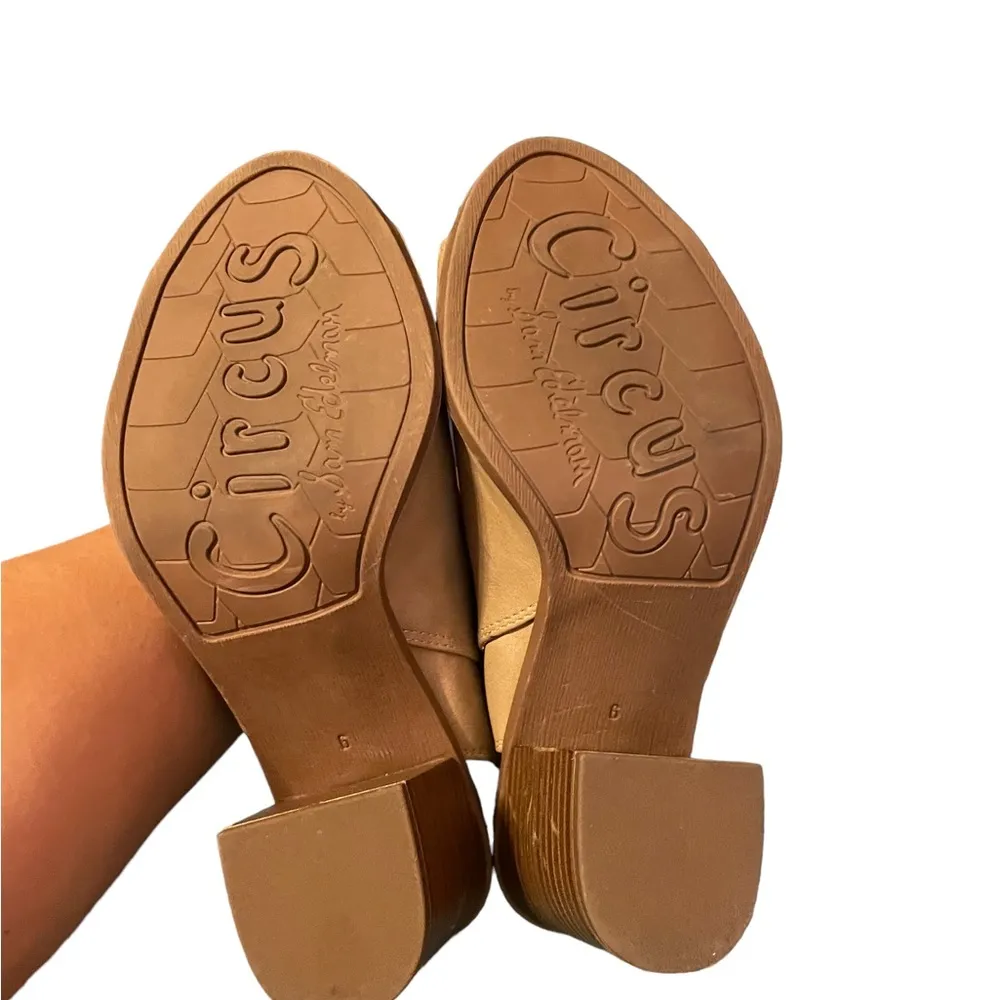 CIRCUS SAM EDELMAN PEEPTOE HEELED BOOTIES - Image 6