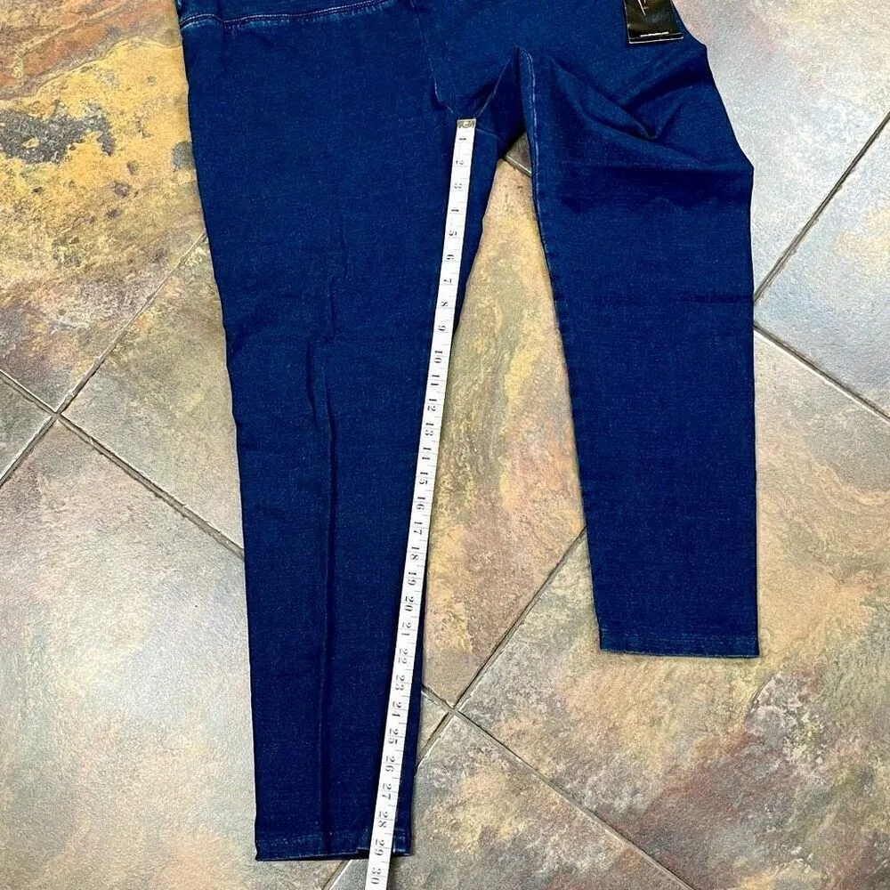 NWT Slim-sation By Multiples Pull-on Denim Leggings 0X 14W - Image 4