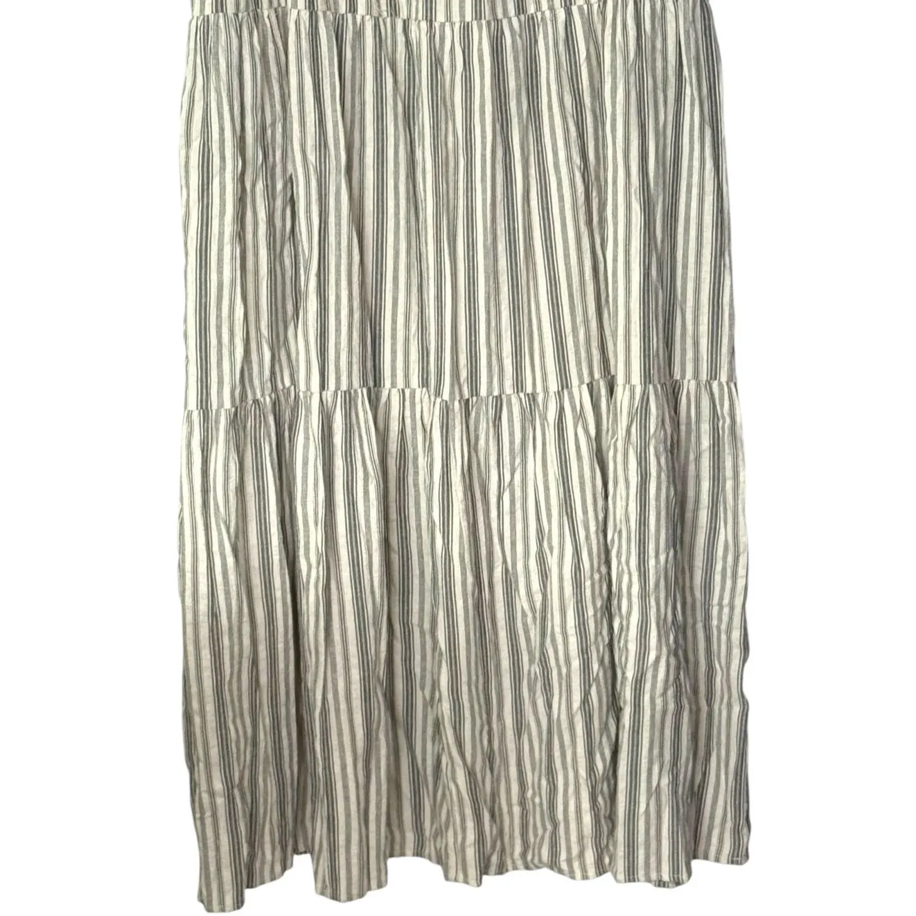 Cozy Co. Striped Maxi Dress Sz Small Sleeveless Cotton Blend Pockets Beachy Boho - Image 6