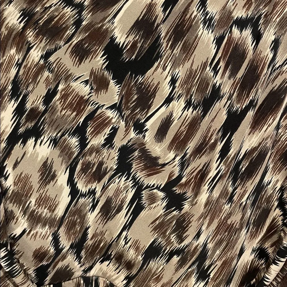 Connected Apparel Brush Stroke One Shoulder Strappy Mini Formal Draped Dress - Image 4