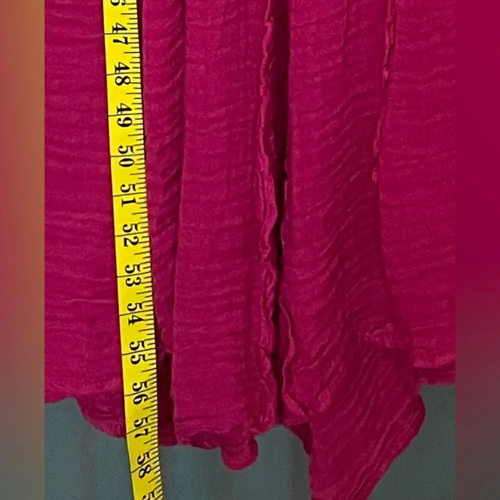 Free People NWT McKinley Maxi Dress Cha Cha Cherry Raspberry Gauze Sleeveless XS - Image 8