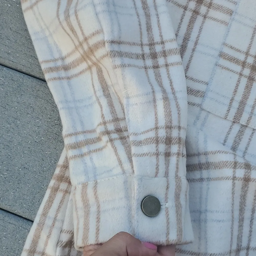 Plaid Flannel Shacket | Plaid Flannel Shirt Jacket Size L - Image 11