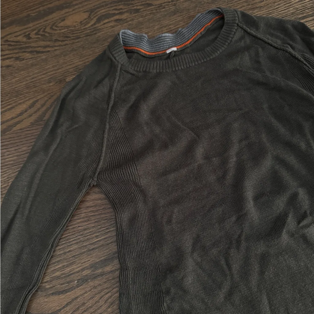 Lululemon sunshine coast be bold long sleeve knit in fatigue green - Image 4