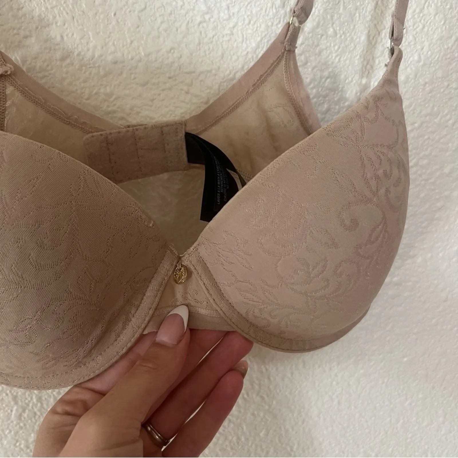 Natori 136059 nude tan floral underwire bra 32C - Image 3