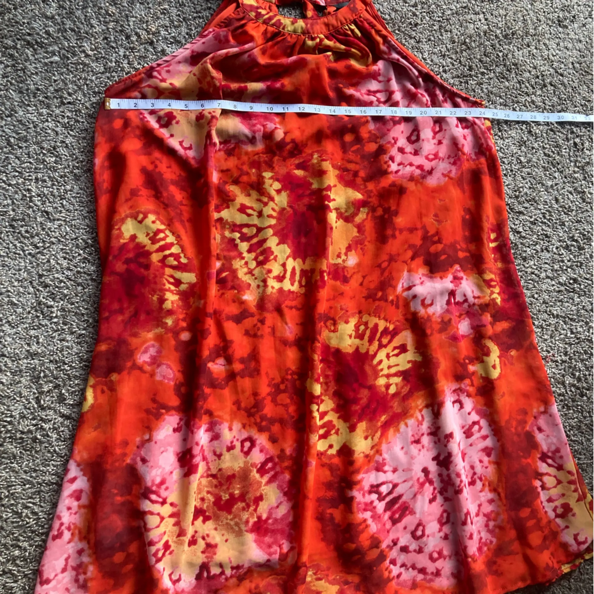 Mlle Gabrielle Red Halter Sundress - Image 5