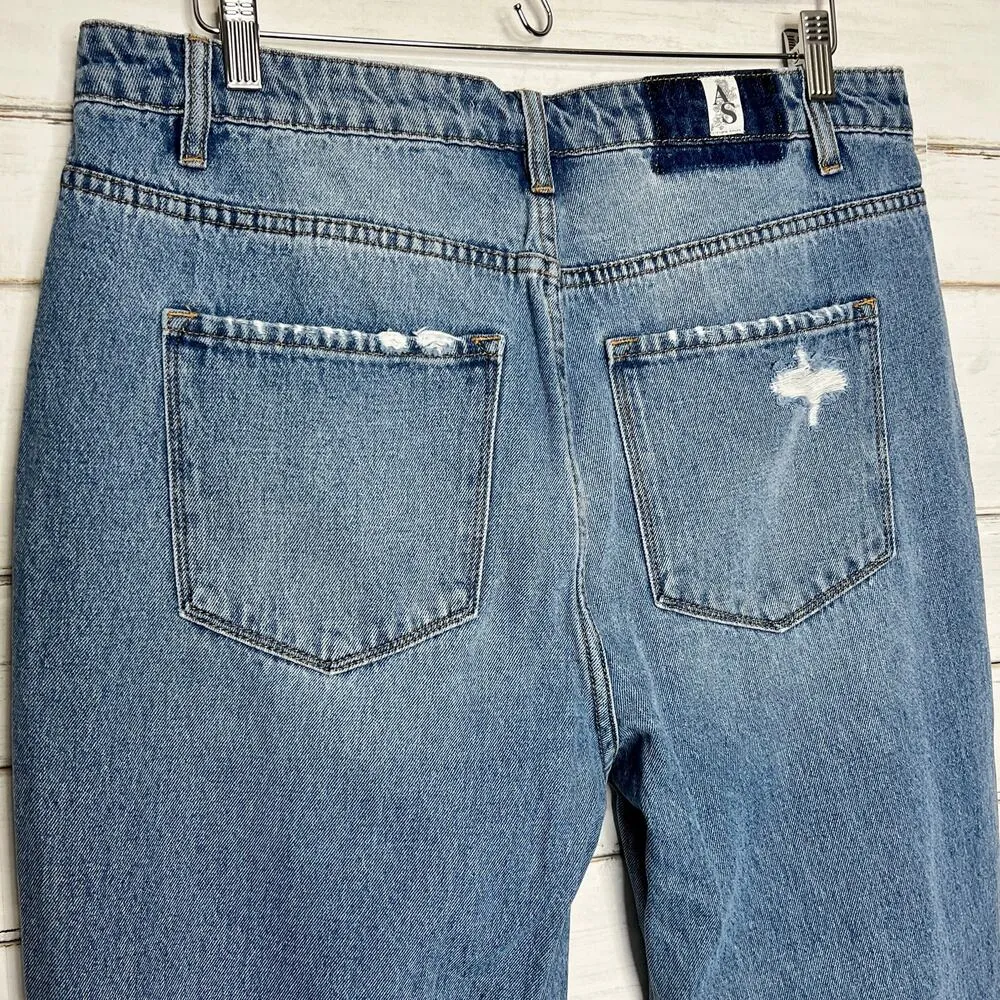 Altar’d State Vervet Cropped Distressed Denim Jeans Size 32 - Image 8