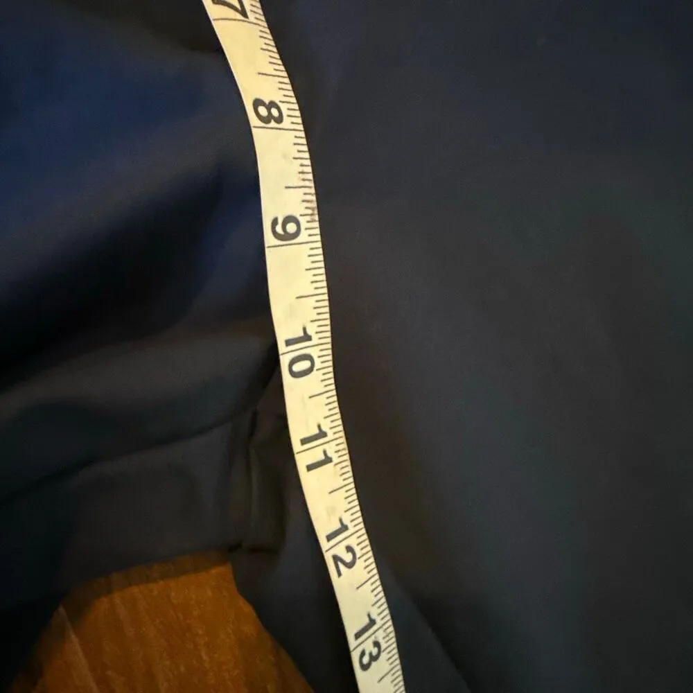 Rachel Zoe navy wide leg crop chino pant size 10 - Image 5