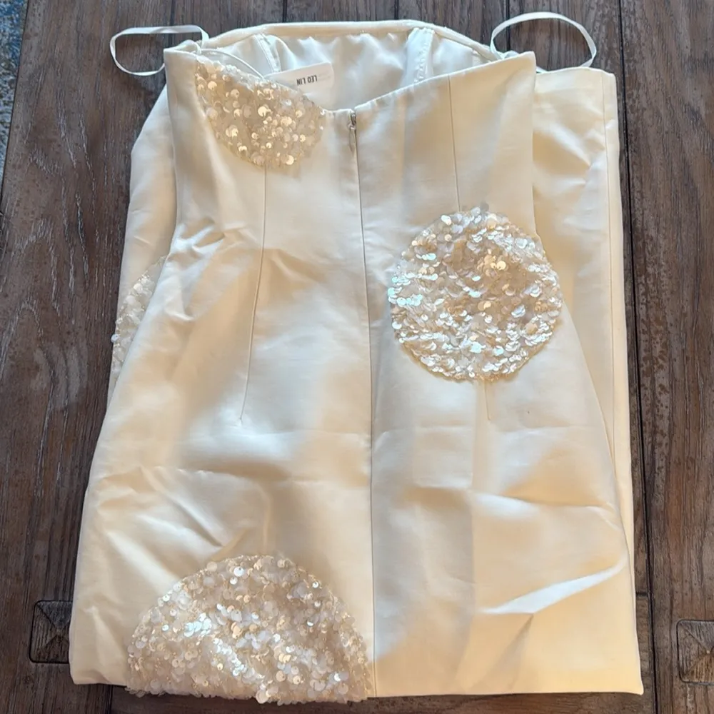 Leo Lin Rayna Embellished Bustier Maxi Dress Size 4 - Image 9