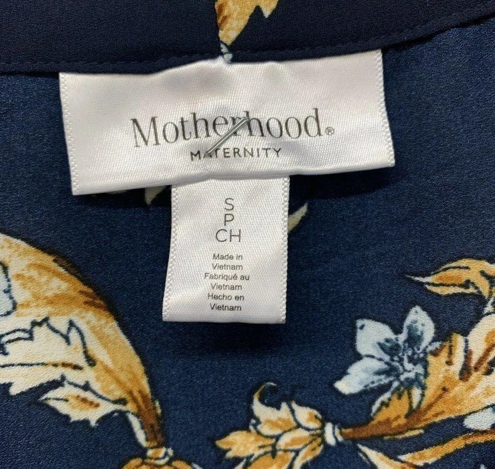 Motherhood Maternity Multicolor Floral Print Tunic L/S Blouse - Image 3