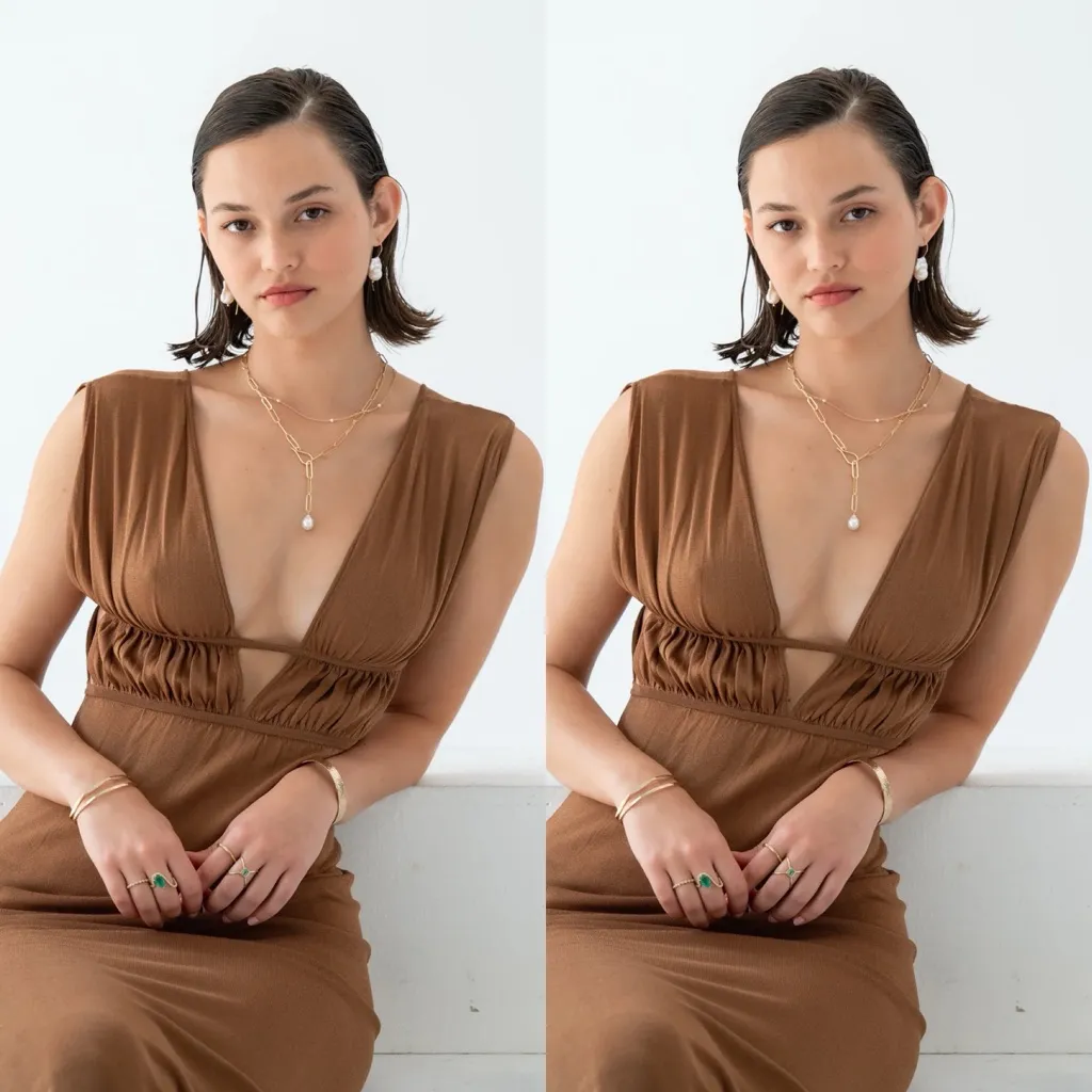 Ronny Kobo Charlie Dress Driftwood Brown Ruched Cutout Jersey Maxi - Image 3