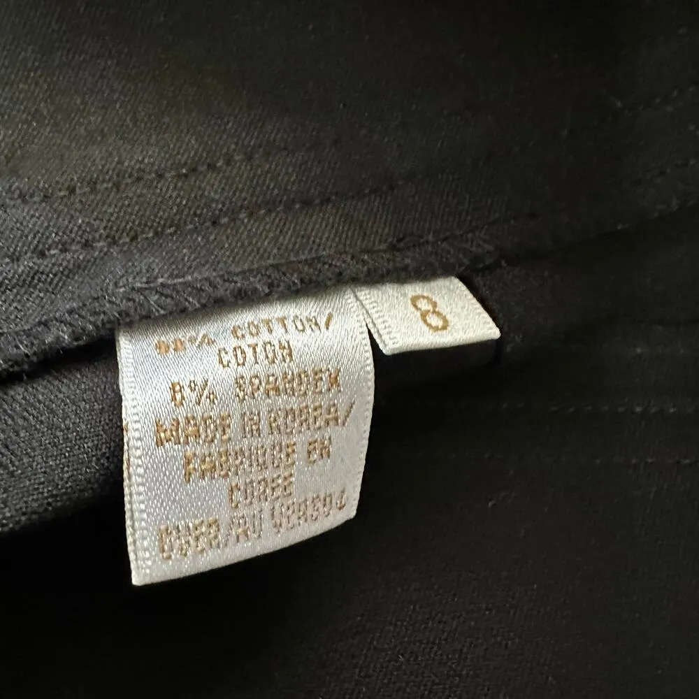 Dana Buchman Womens size 8 Pencil Skirt Black New With Slit 3449297 - Image 9