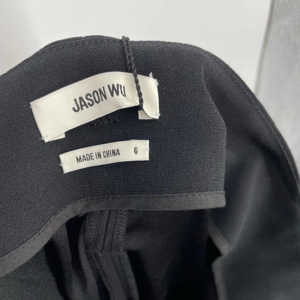 JASON WU Black Belted Crop Wide Leg Trouser Pants Size 6 NWT $450 - Image 8