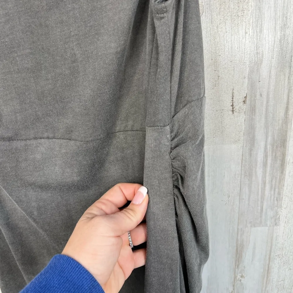 Topshop Women's Sleeveless Gray Side Cut Out T Shirt Dress Size M 8-10 - Image 6