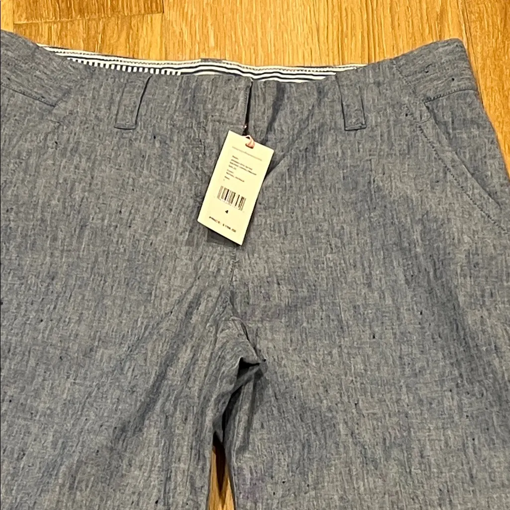 Vineyard Vines linen Blue‎ Women's Pants size 4 - Image 2