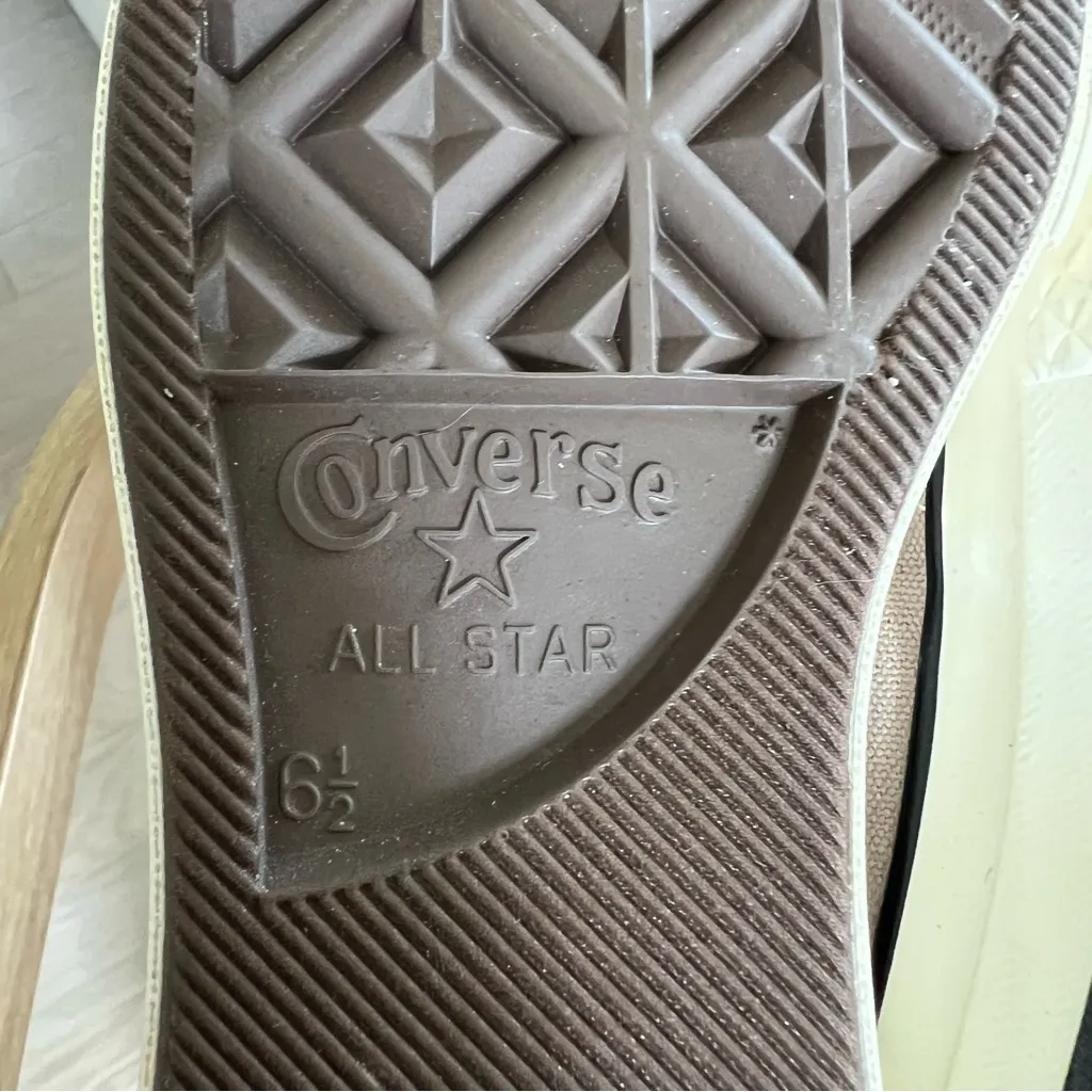 NWOB Converse Taupe Chuck 70 Vintage Canvas Sneakers in Taupe - Image 8