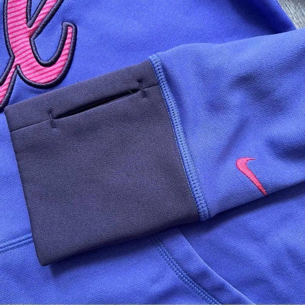 Nike Therma-Fit Sweatshirt Hoodie Pullover Purple Pink Size Medium - Image 4