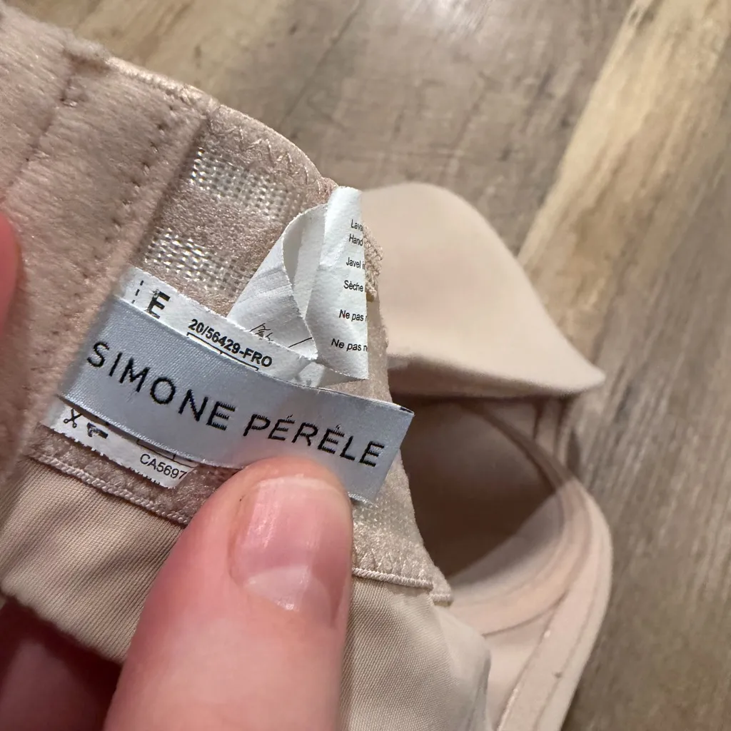 SIMONE PÉRÈLE Seamless Nude Strapless Bra 34D Tan Size undefined - Image 3