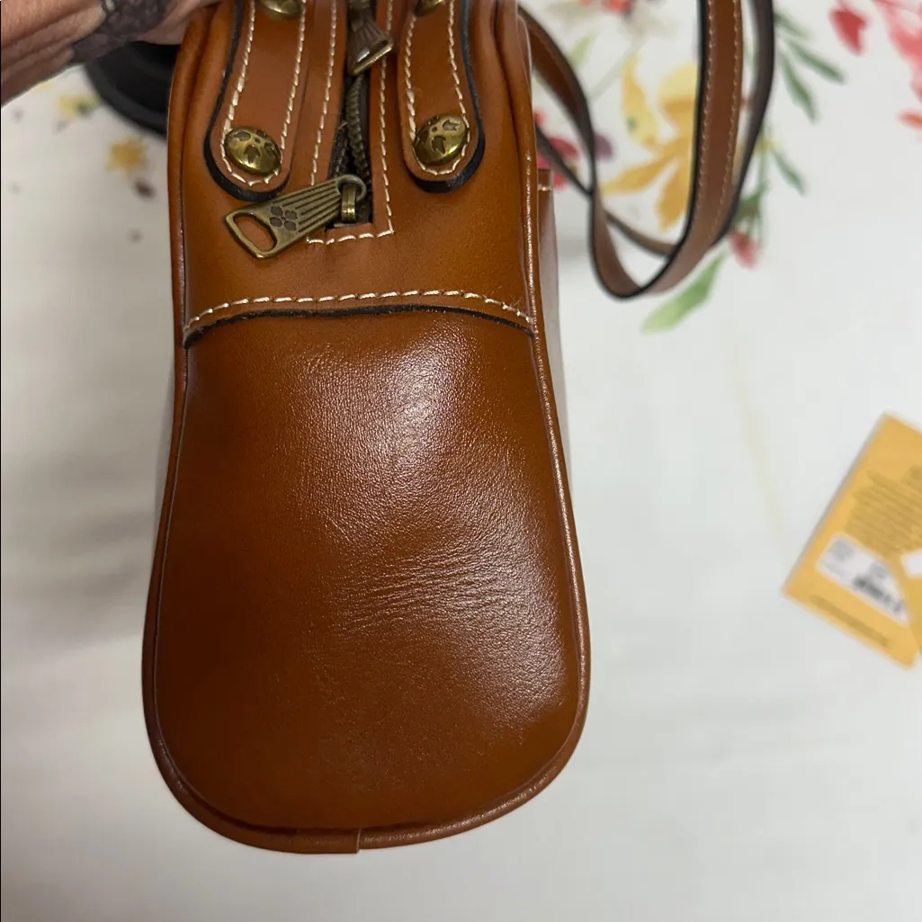 Patricia Nash Manali Italian Tan Leather Heritage Bag Like New Condition MSRP199 - Image 6