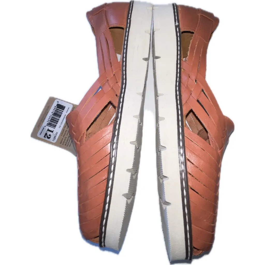 Huaraches by Bearpaw Leather Slip On Shoes Sandals Women Size 12 Brown - Image 5