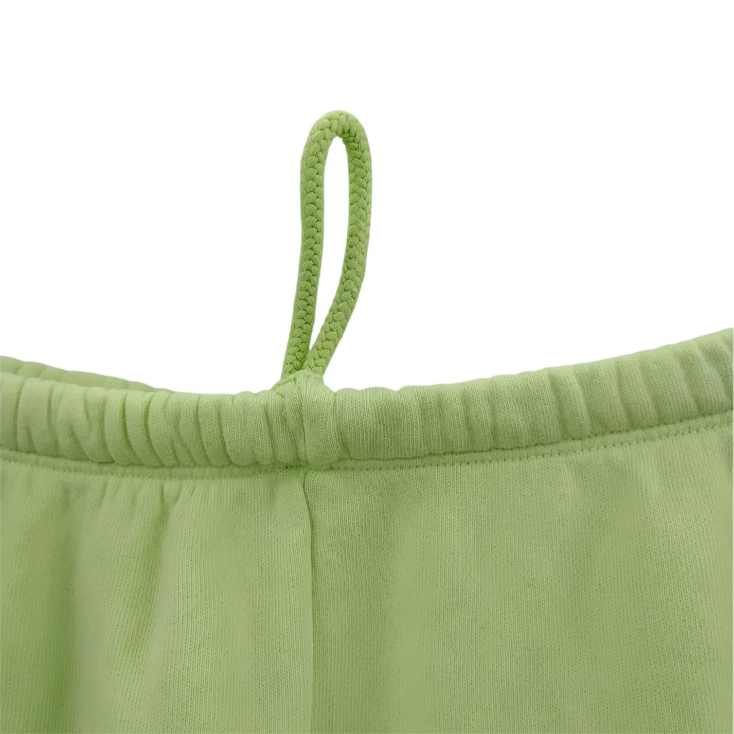 Joah Brown Oversized Joggers Sweatpants Melon French Terry Green Size S/M - Image 2