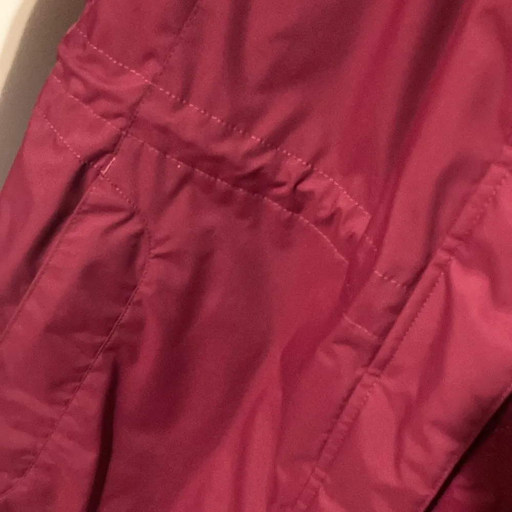 LL Bean Women’s Hooded Wing Jacket Size XL Nylon Long Sleeve Wine Color - Image 9