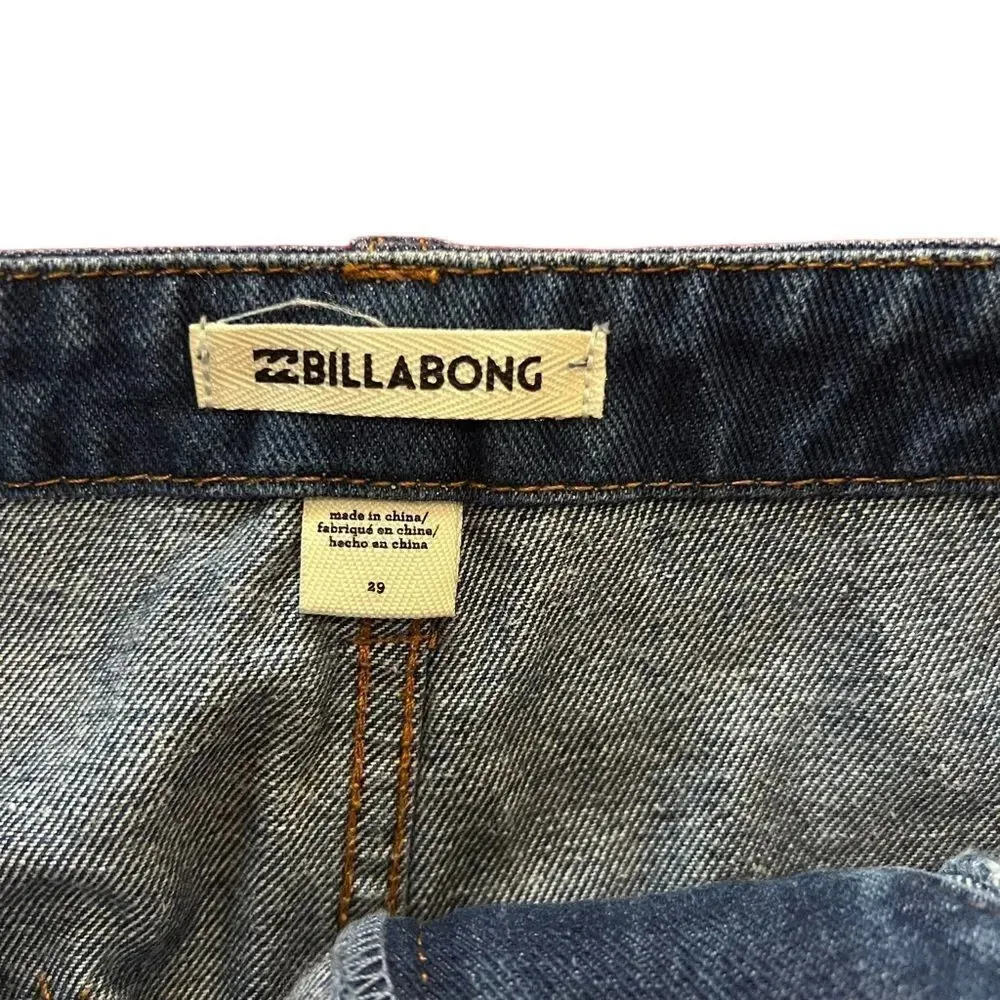 Billabong Live Simple Indigo Denim Skirt‎ Dark Wash Size 29 - Image 6