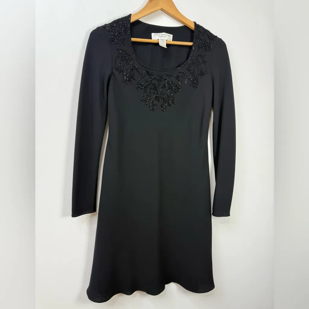 Jones New York Black Party Dress size 6P - Image 3