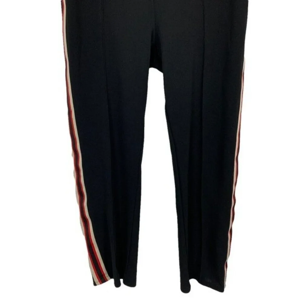 Favlux Black Pull On Pants Large Side Stripe Jogger Lounge Vibe - Image 3