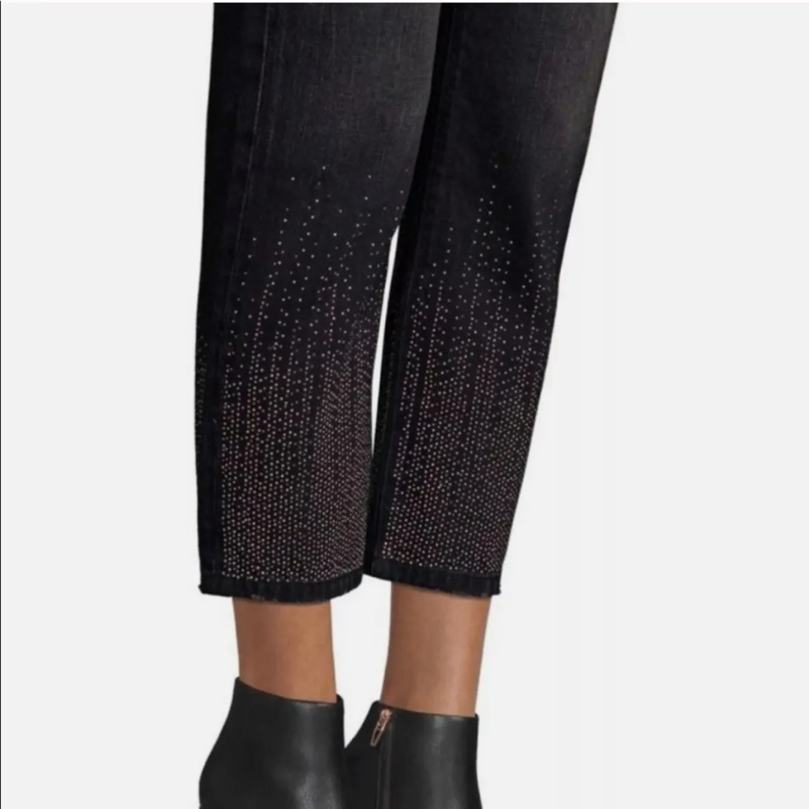 CURRENT/ELLIOTT Vintage Cropped Slim Studs Jean 28 - Image 11