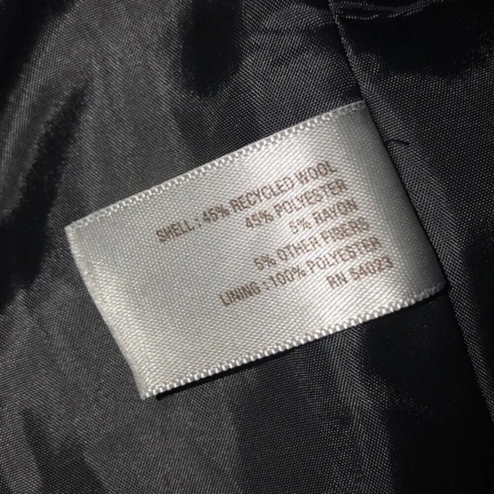 OLD NAVY size small black wool blend blazer coat - Image 5