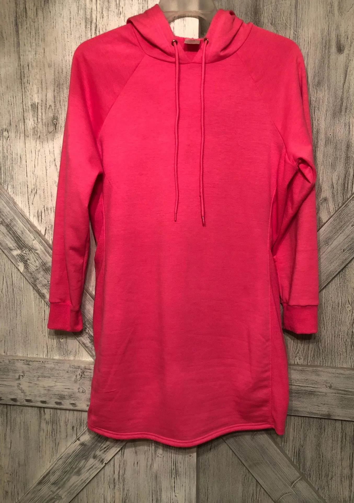 Barbie Pink Hooded Sweatshirt Dress Size XL - Image 2