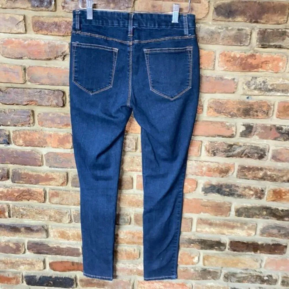Faded Glory Dark Wash Blue Denim Skinny Jegging Jeans Women's Size 6P Petite - Image 4