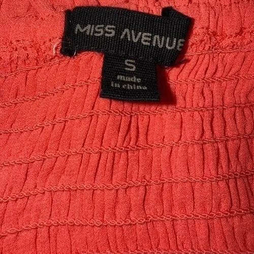 MISS AVENUE Bright Orange Skirt With Shorts and Crop Top Outfit NWOT Size Small‎ - Image 4