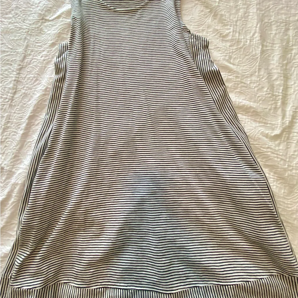 Lands’ End Striped Sleeveless Swing Dress w/ Pockets XL - Image 3
