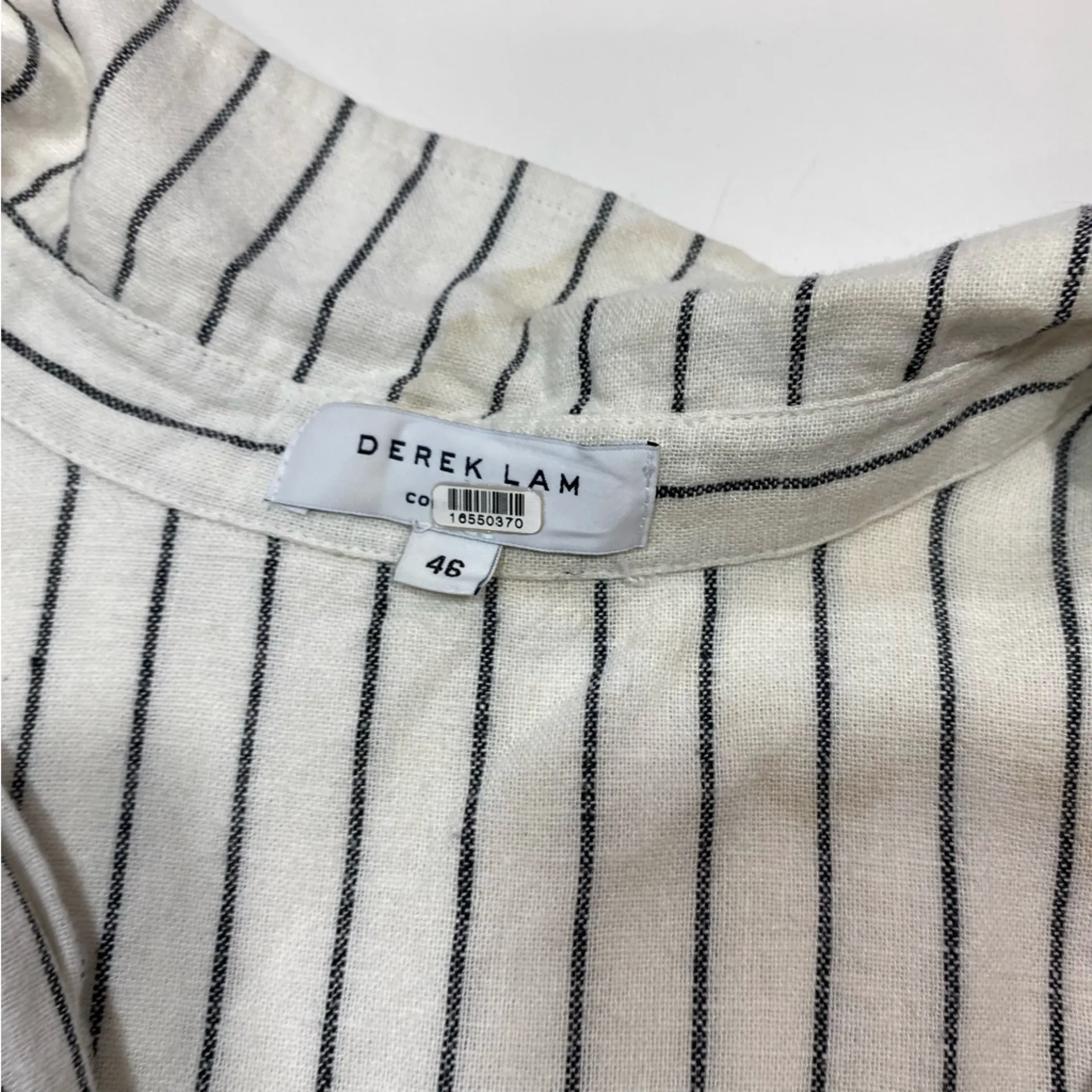 Derek Lam 10 Crosby Knot Waist Shirt Dress Size 46 White - Image 5