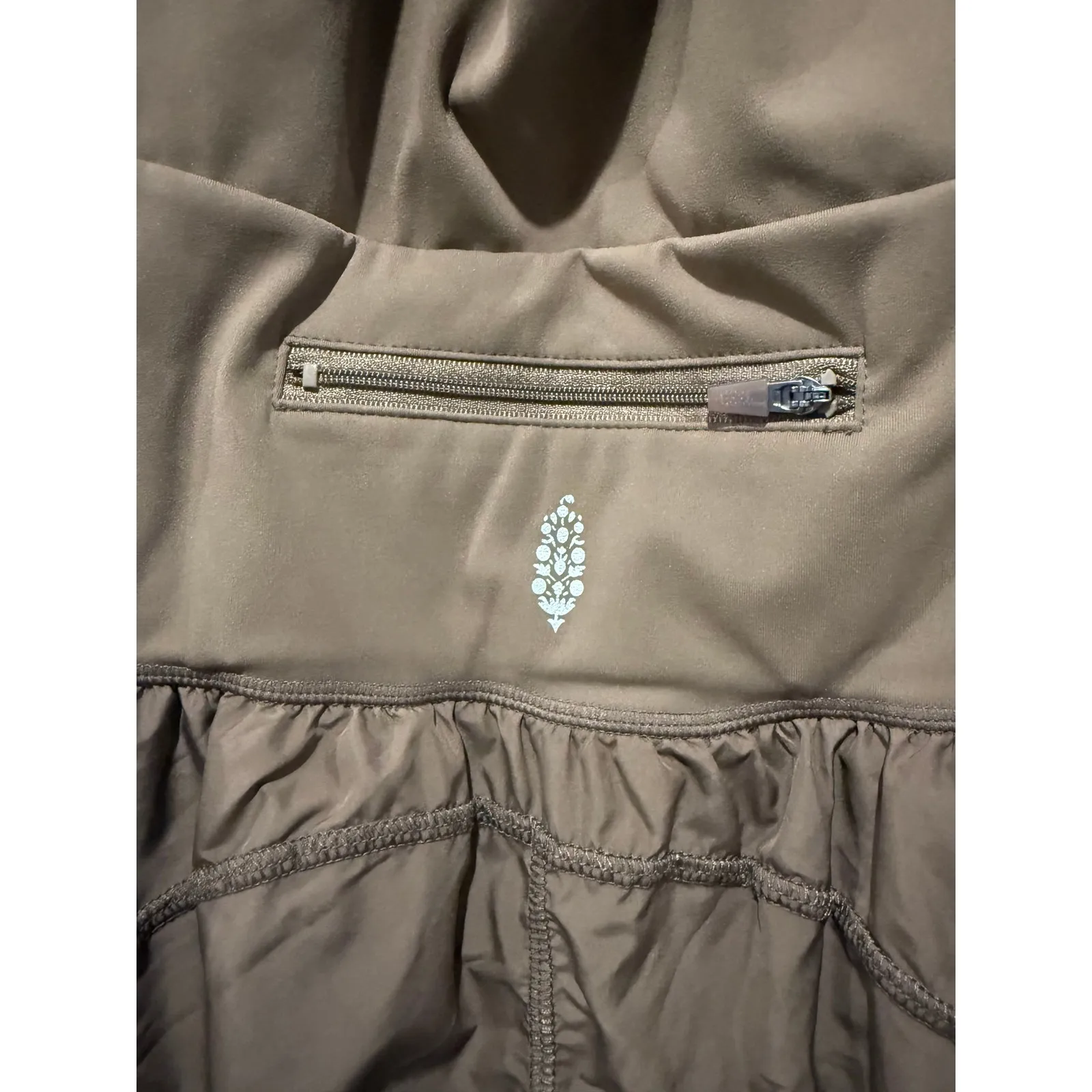 Free People Movement Righteous Runsie Tea Leaves Brown One Piece Romper Sz S - Image 5