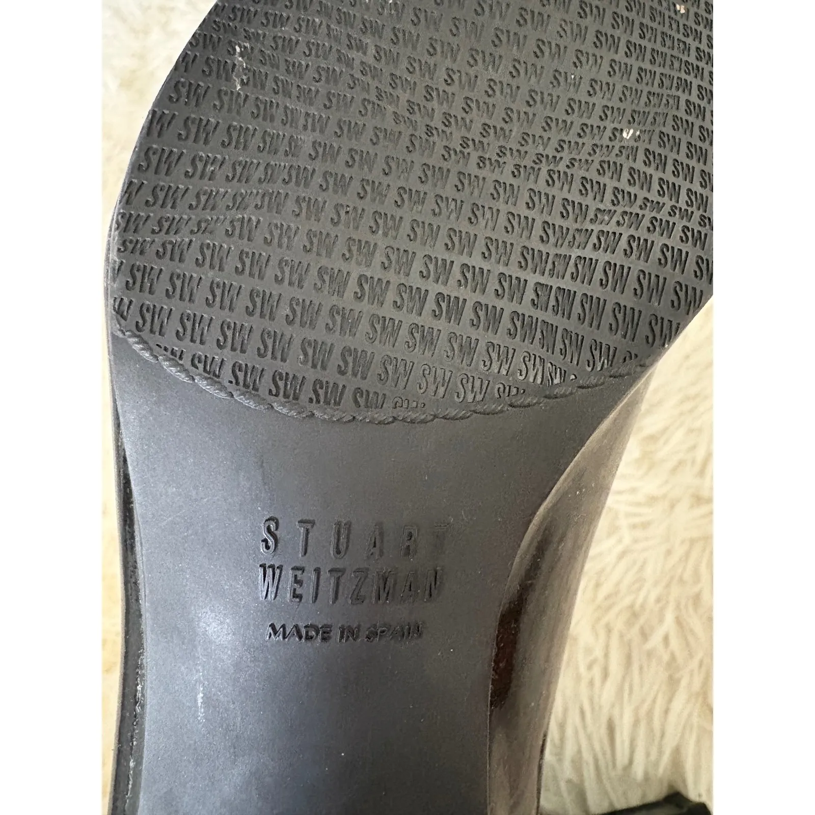 Stuart Weitzman Black Patent Leather Pointed Toe Heels Classic Pumps 9.5‎ - Image 8