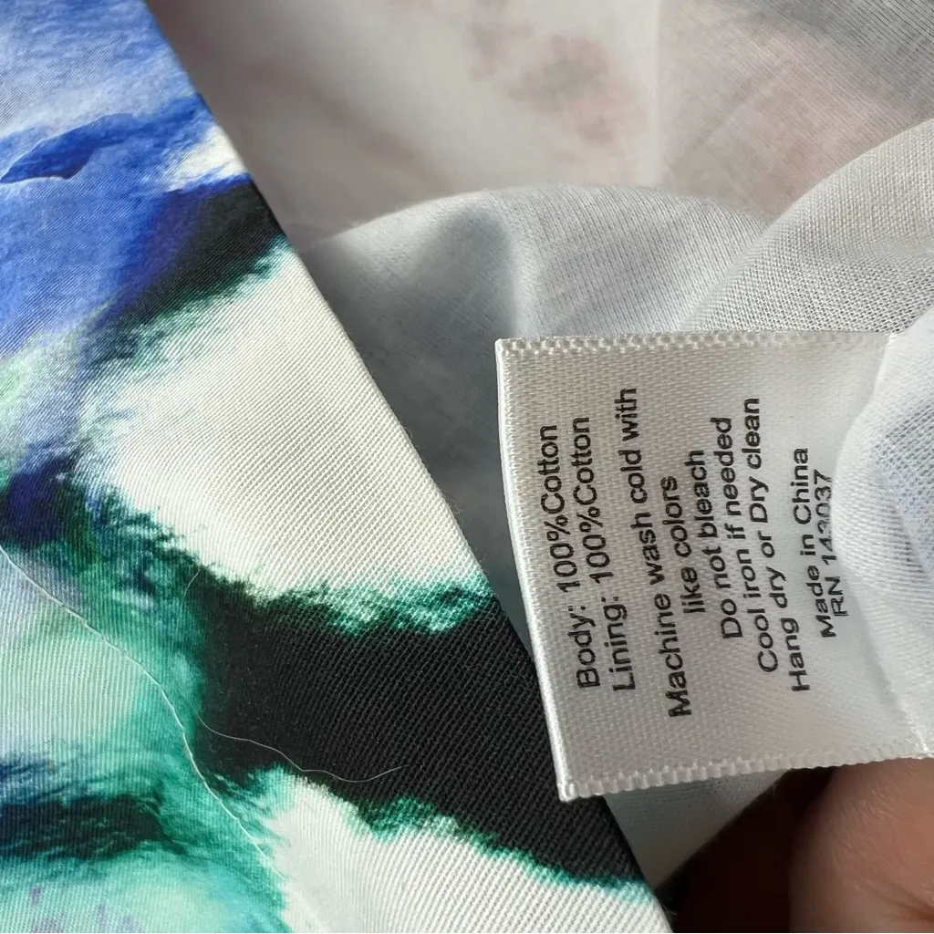 HUNTER BELL tilly dress in electric tie-dye sz 4 - Image 9