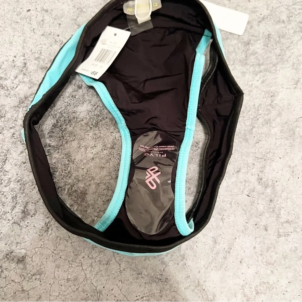 PQ Dreamy Blue Piped Banded Bikini Bottom Teeny Size Small S NWT - Image 6