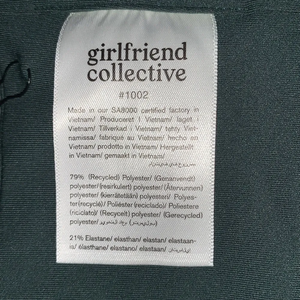 Girlfriend Collective Green Sports Bra Size 6XL New with Tags - Image 8