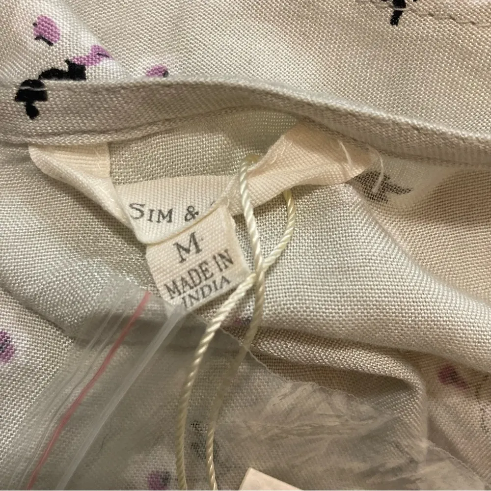 Sim & Sam Flutter Sleeve Button Up Top - Image 9