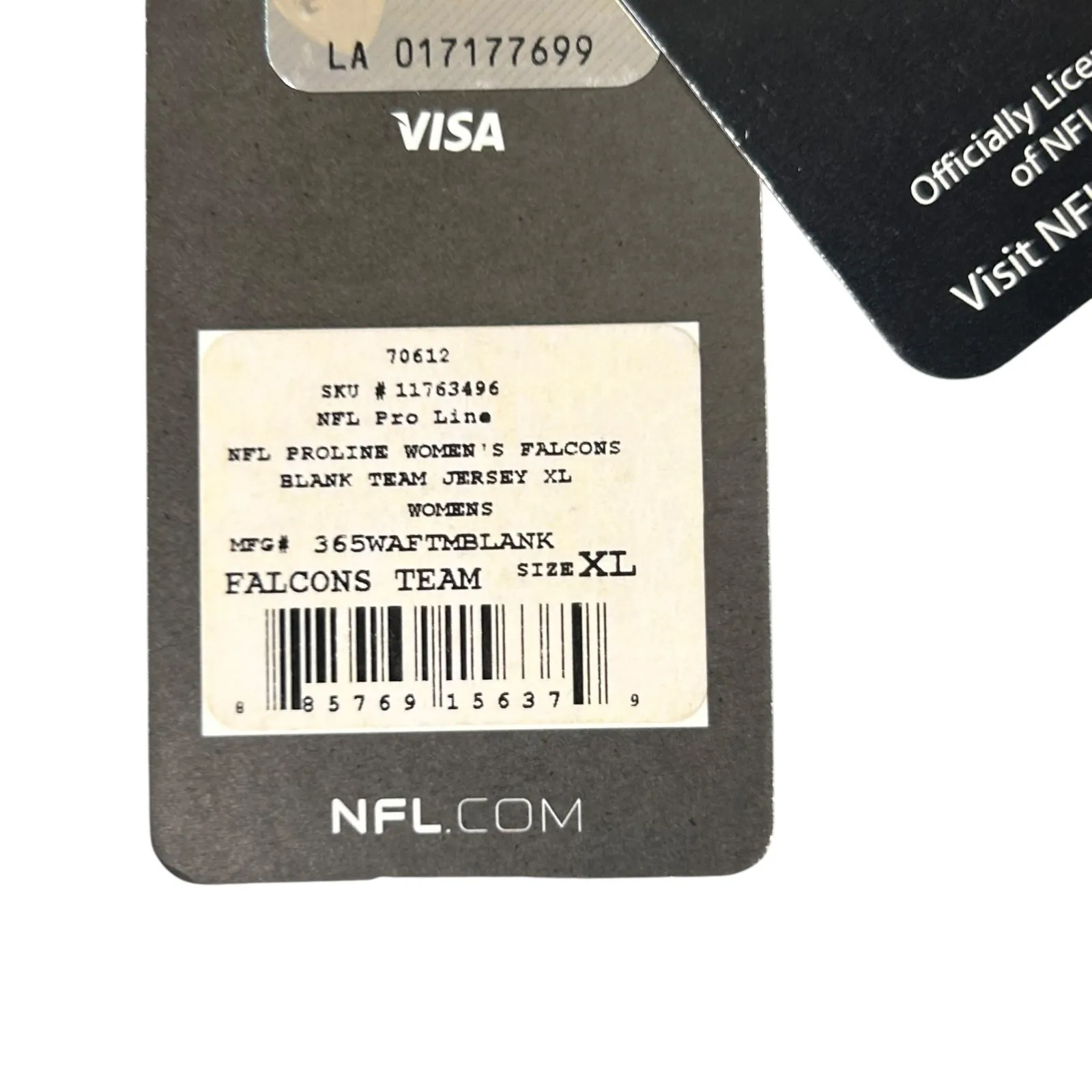 NEW Atlanta Falcons‎ Jersey Women's XL Red NFL Pro Line Blank Team Football - Image 7